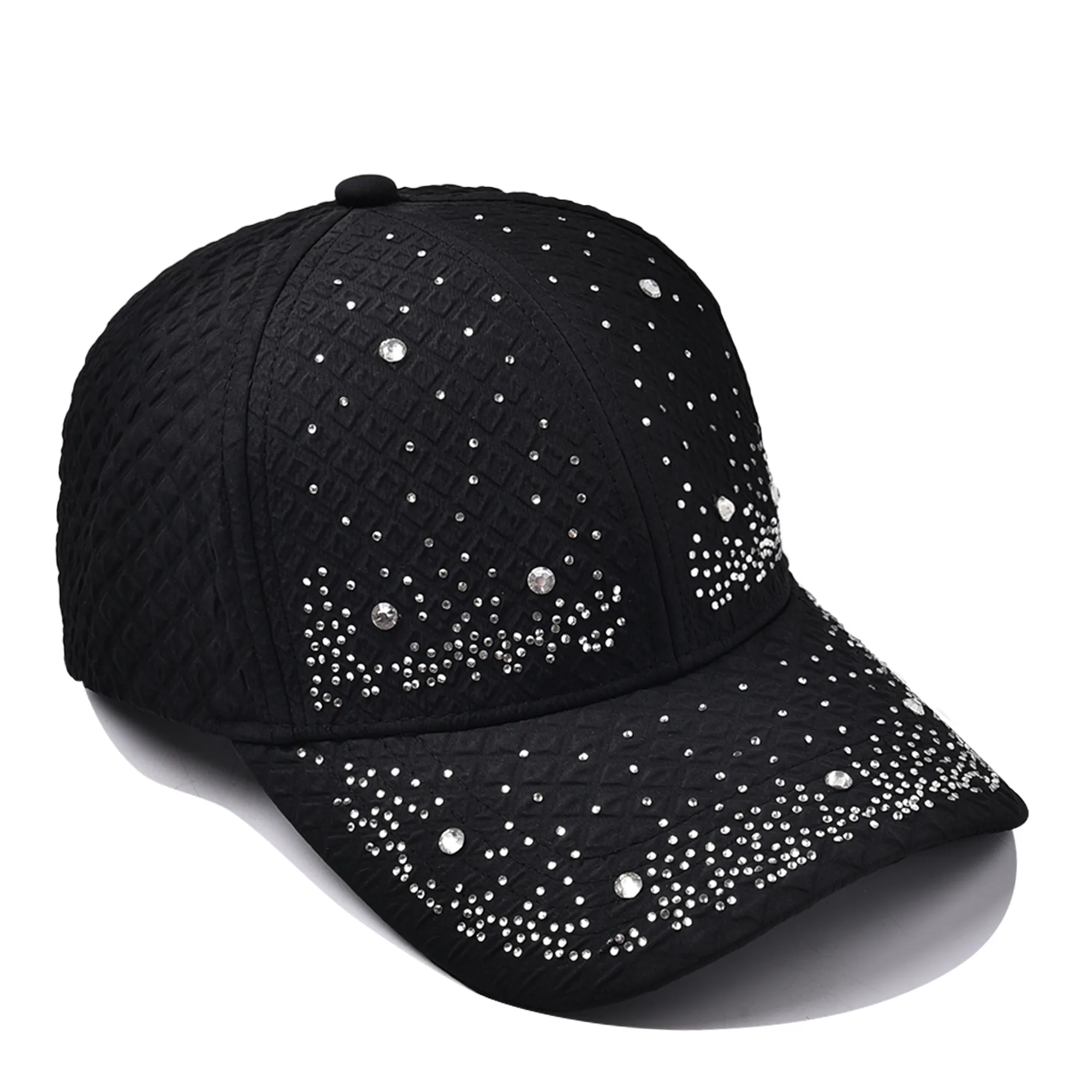 Unisex Glam Streetwear Shiny Diamonds Curved Eaves Baseball Cap display picture 13