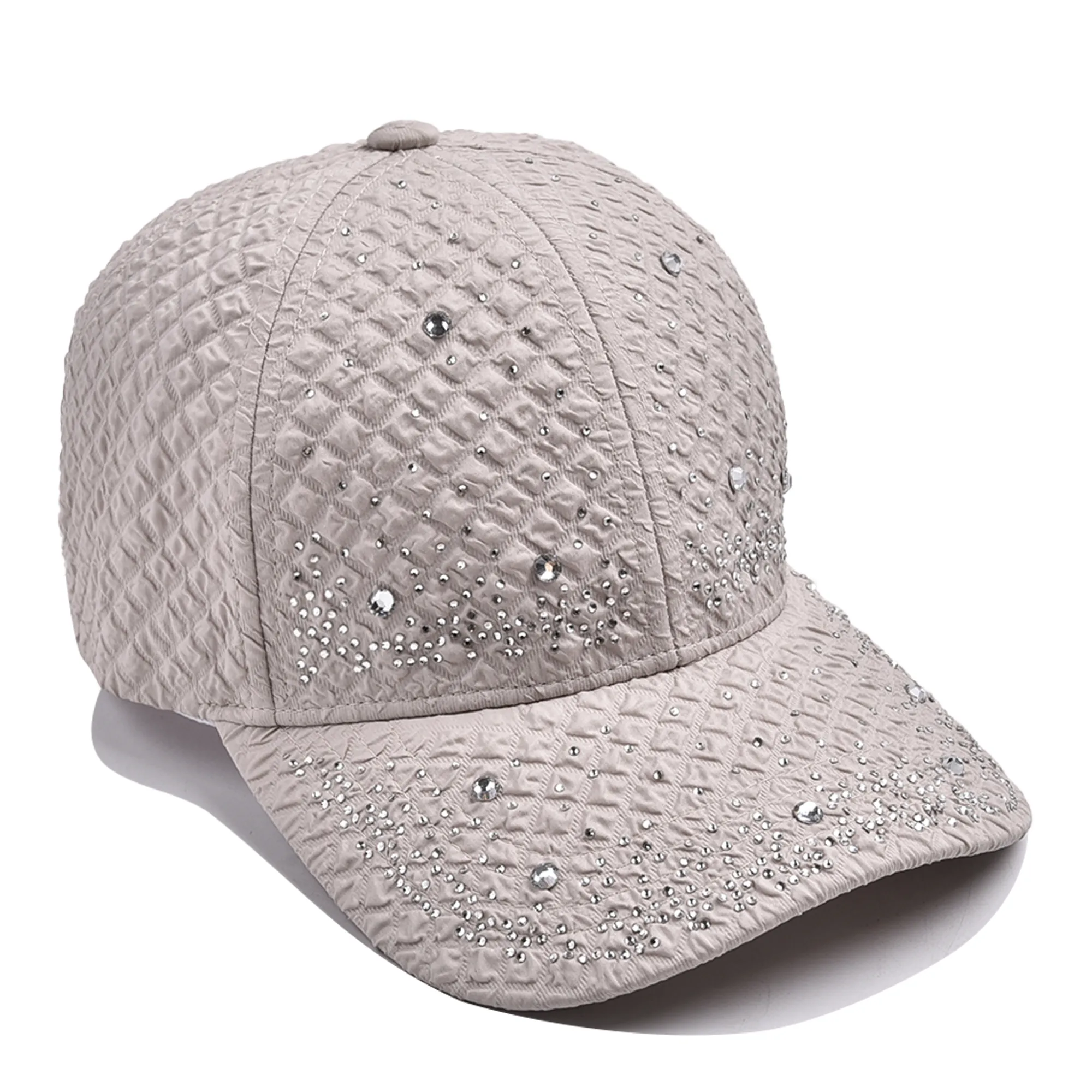 Unisex Glam Streetwear Shiny Diamonds Curved Eaves Baseball Cap display picture 12