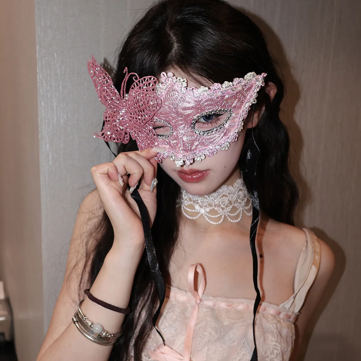 Sexy Flower Butterfly Fabric Artificial Decorations display picture 3