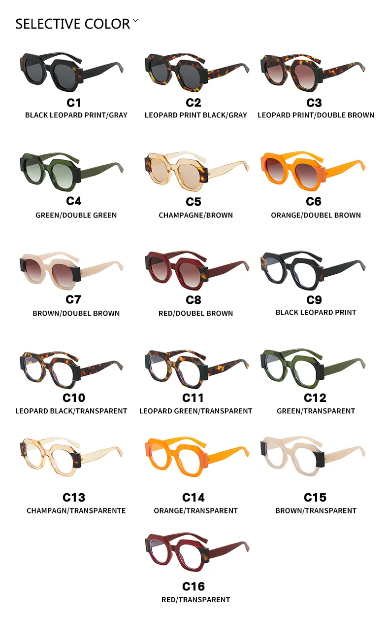 Cute Sexy Streetwear Solid Color Ac Round Frame Full Frame Glasses display picture 6