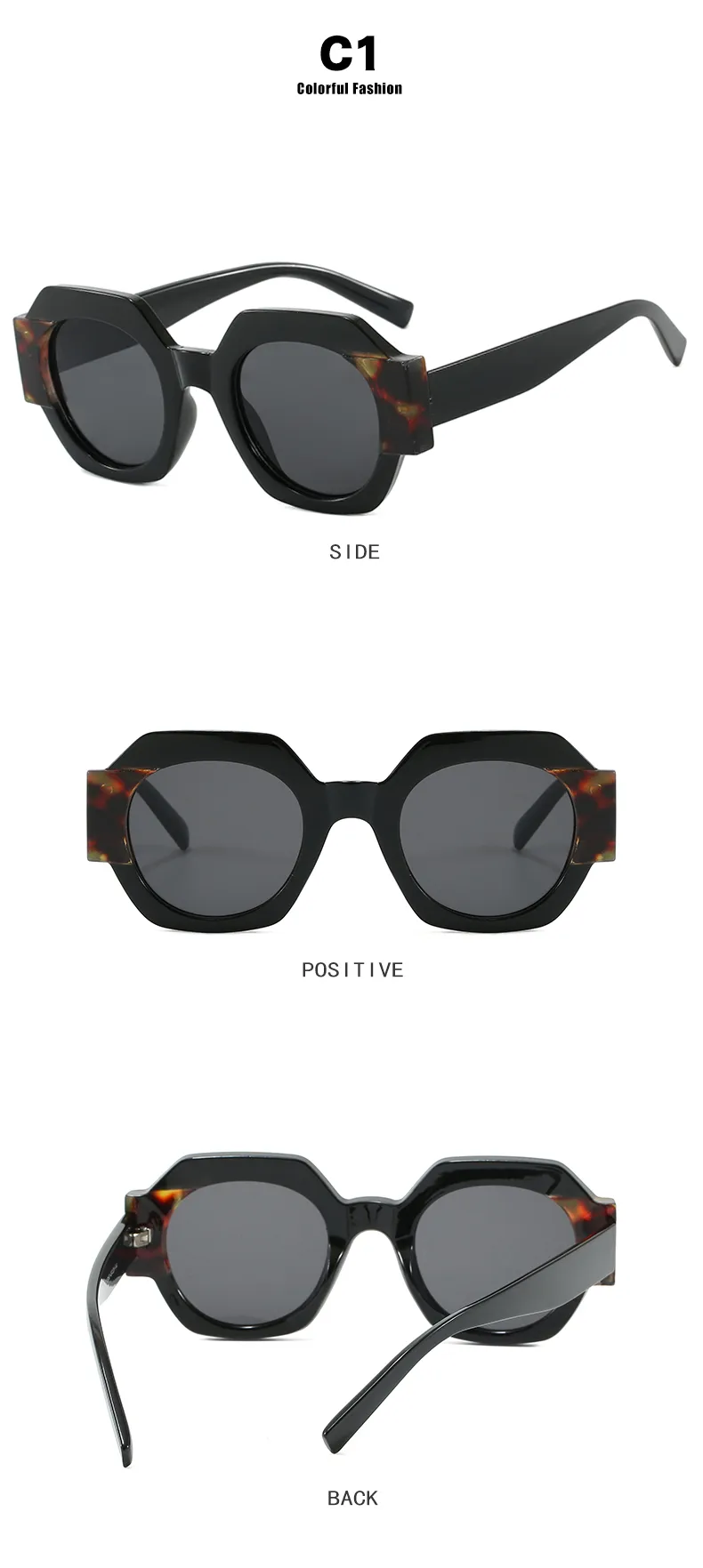Cute Sexy Streetwear Solid Color Ac Round Frame Full Frame Glasses display picture 8