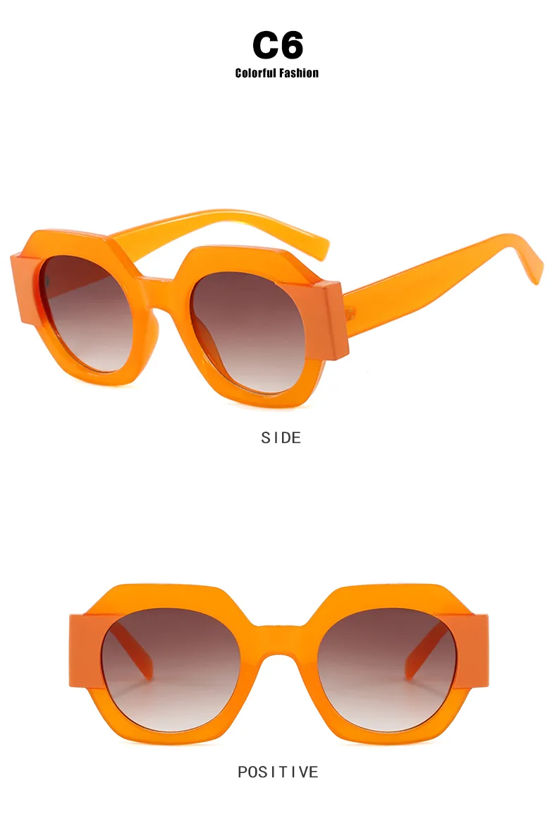 Cute Sexy Streetwear Solid Color Ac Round Frame Full Frame Glasses display picture 13