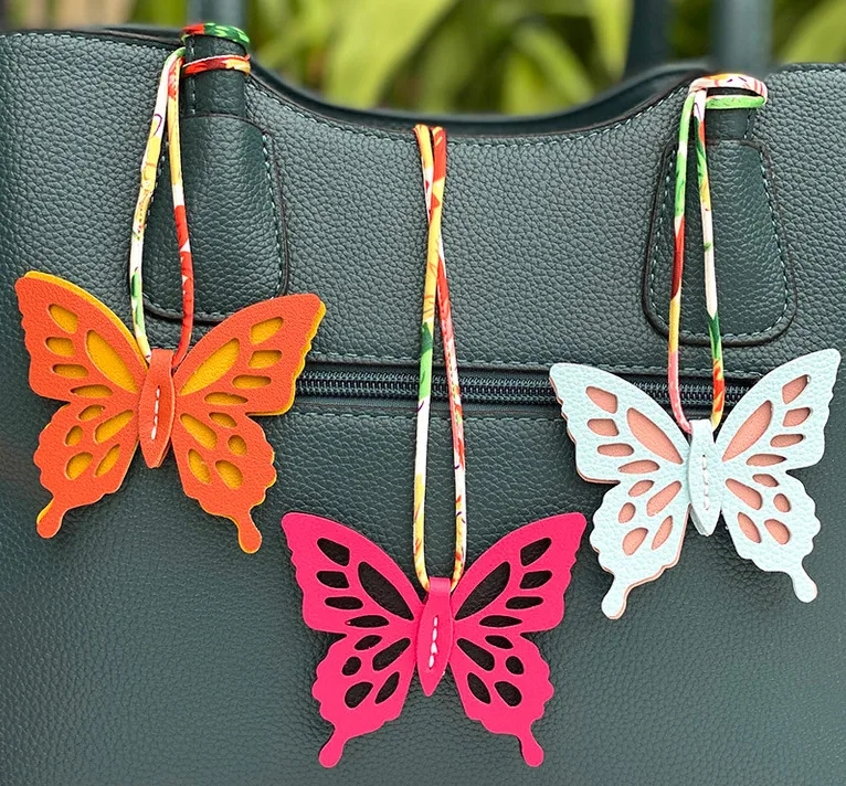 Pu Leather Butterfly Bag Charms display picture 1