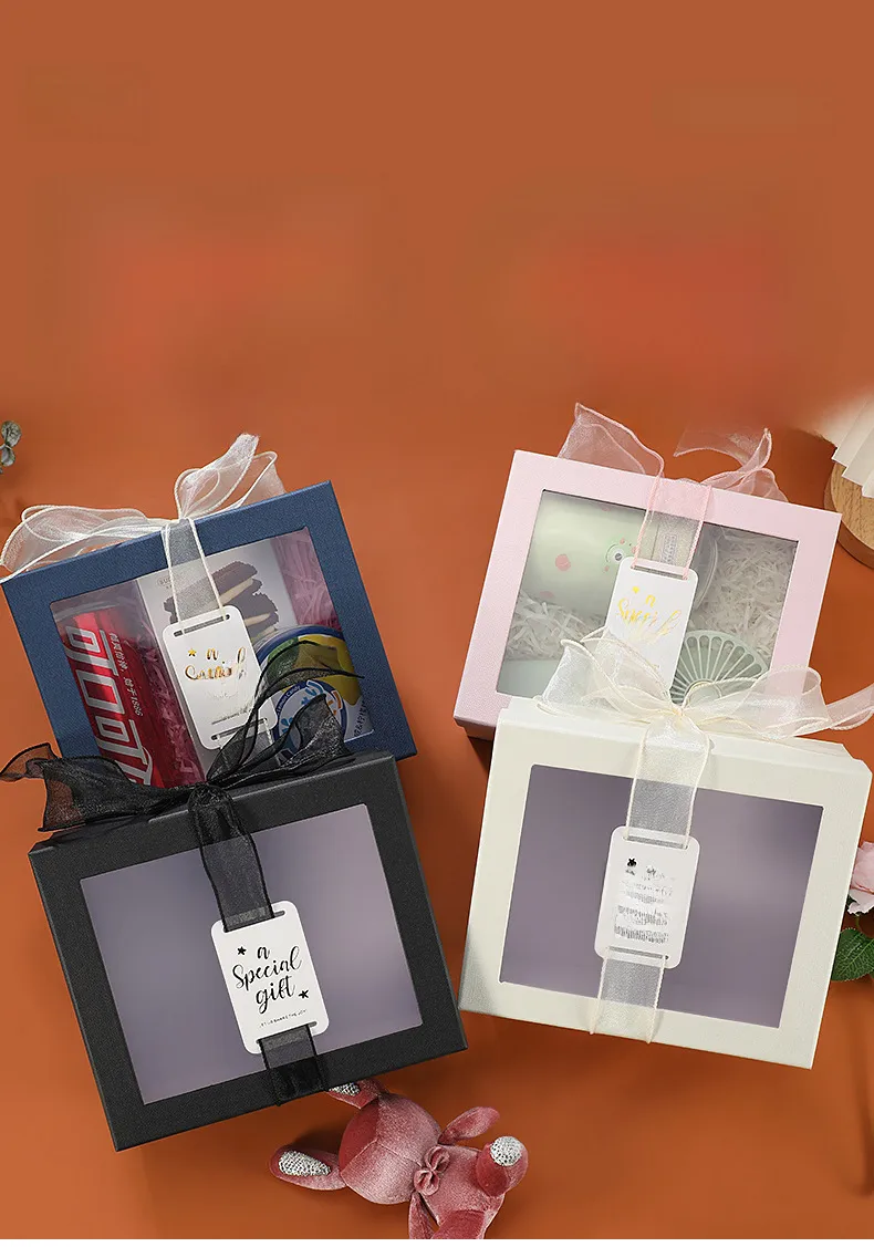 Window Transparent Gift Box Gift Box Tanabata Valentine's Day Gift Box Companion Gift Box Birthday Gift Box Wholesale display picture 1