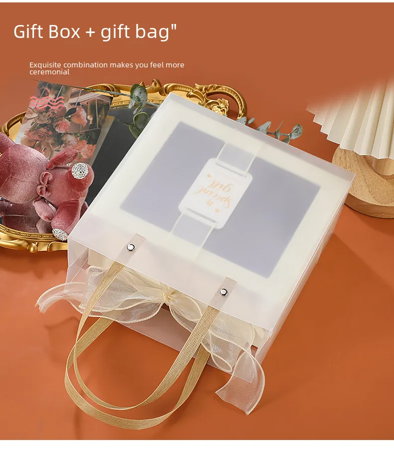 Window Transparent Gift Box Gift Box Tanabata Valentine's Day Gift Box Companion Gift Box Birthday Gift Box Wholesale display picture 2