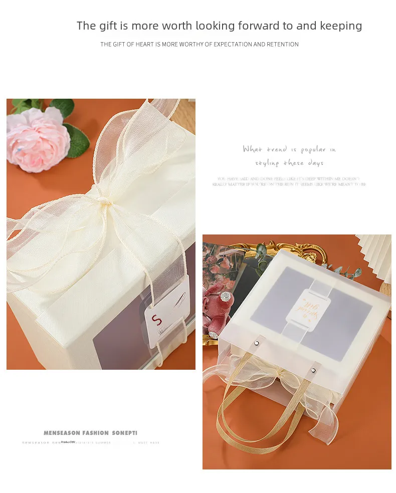 Window Transparent Gift Box Gift Box Tanabata Valentine's Day Gift Box Companion Gift Box Birthday Gift Box Wholesale display picture 9