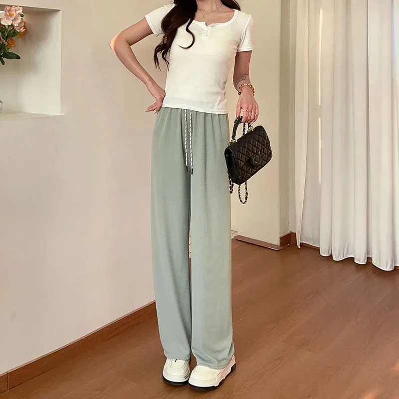 Women's Daily Basic Simple Style Classic Style Solid Color Full Length Casual Pants display picture 4