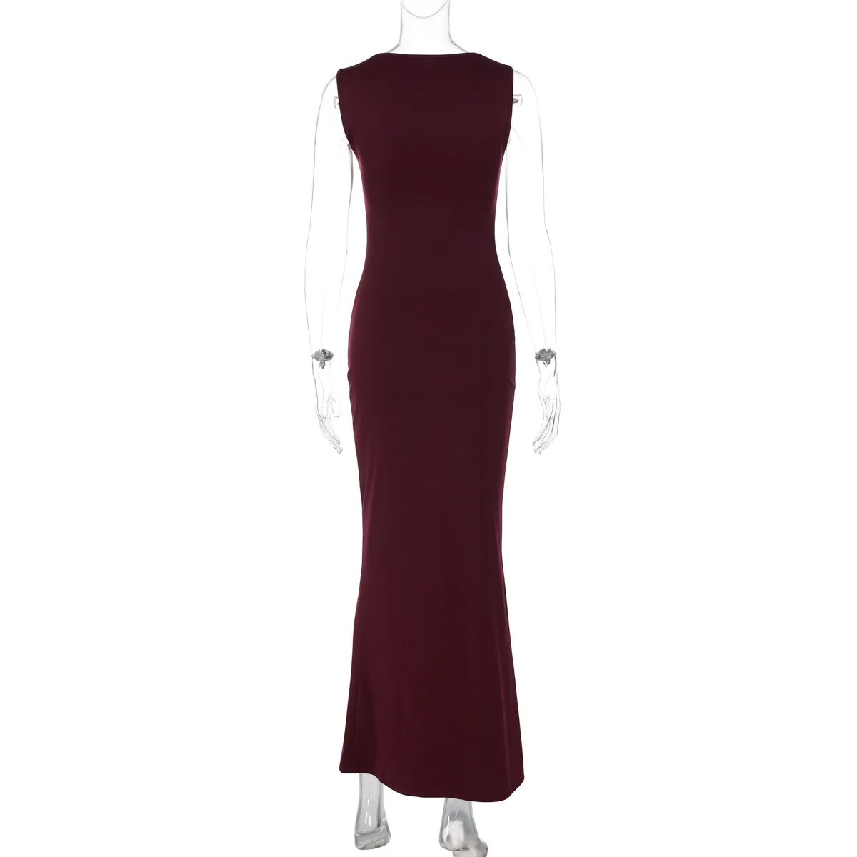 Women's Sheath Dress Elegant Classic Style Strap Solid Color Sleeveless Solid Color Maxi Long Dress Daily Party display picture 14