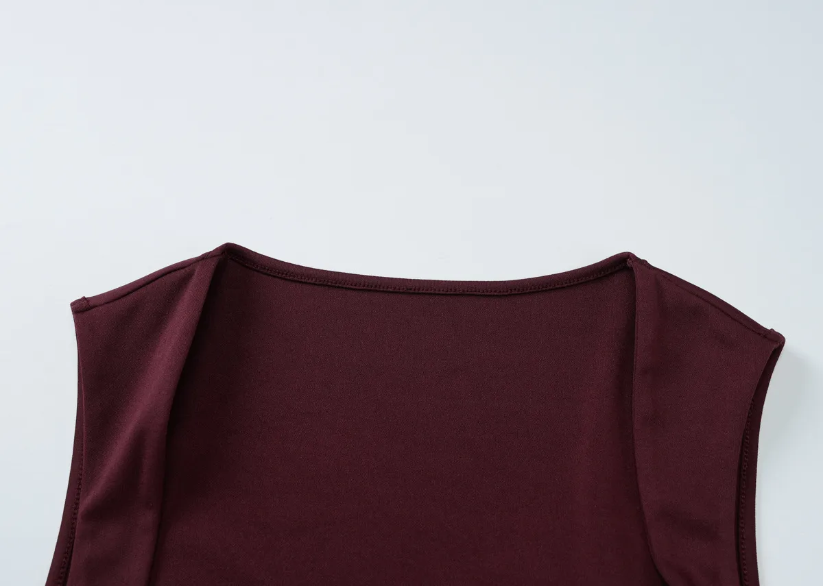 Women's Sheath Dress Elegant Classic Style Strap Solid Color Sleeveless Solid Color Maxi Long Dress Daily Party display picture 15