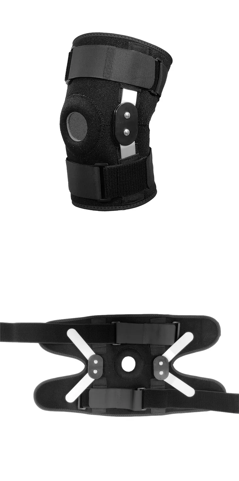 Sports Knee Pads Fitness Training Knee Protection Support Aid Silicone Shock Absorption Pressure Aluminum Bar Pads display picture 15