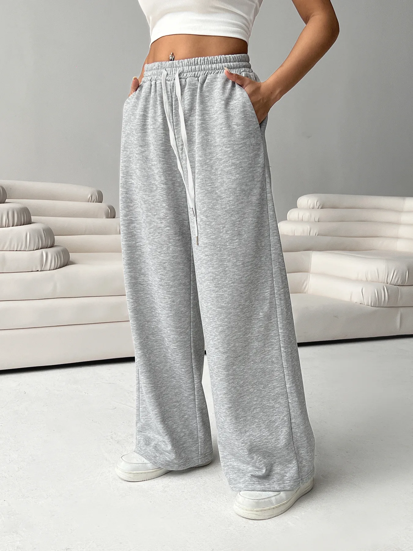Women's Casual Travel Daily Casual Basic Formal Solid Color Full Length Casual Pants display picture 1