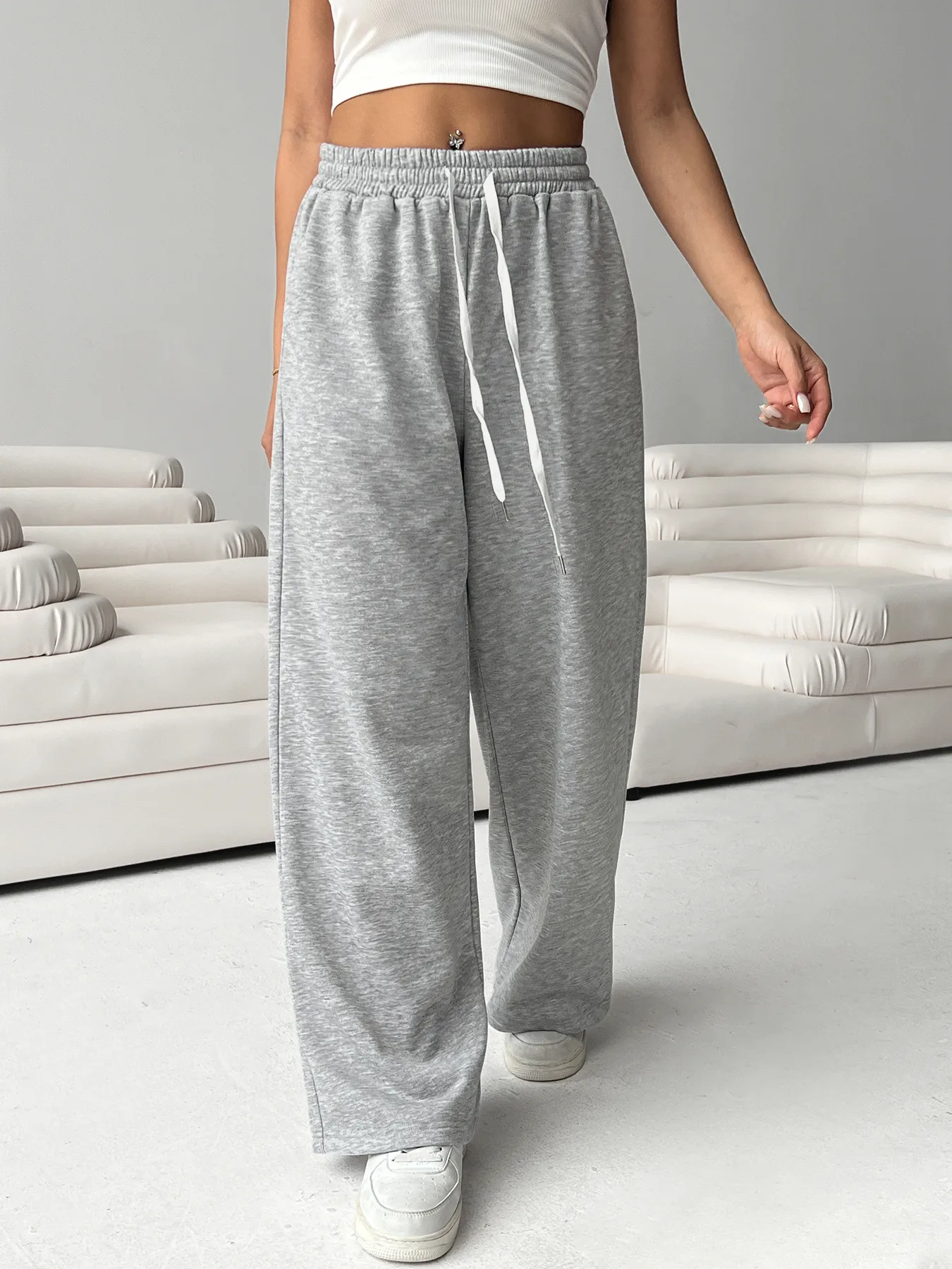Women's Casual Travel Daily Casual Basic Formal Solid Color Full Length Casual Pants display picture 4