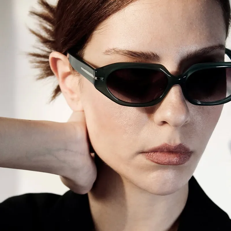 Casual Classical Novelty Glasses Ac Polygon Full Frame Glasses display picture 1