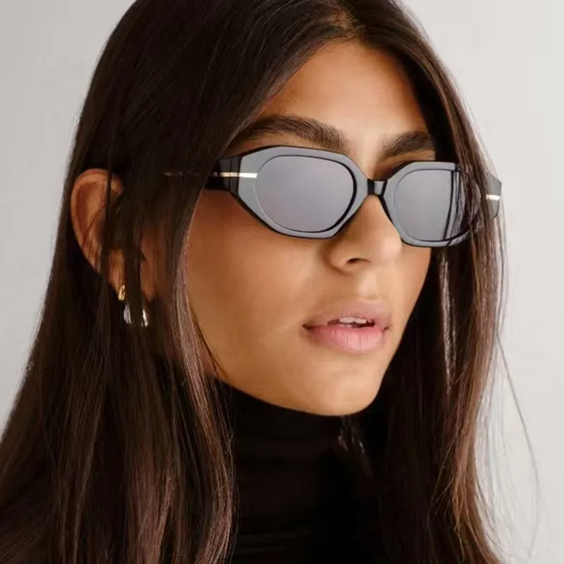Casual Classical Novelty Glasses Ac Polygon Full Frame Glasses display picture 2