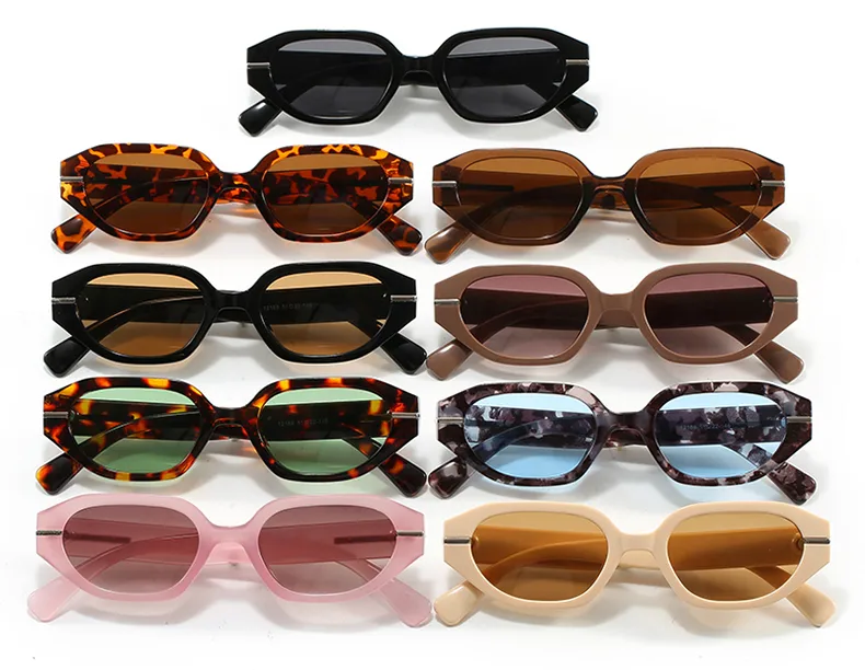 Casual Classical Novelty Glasses Ac Polygon Full Frame Glasses display picture 5