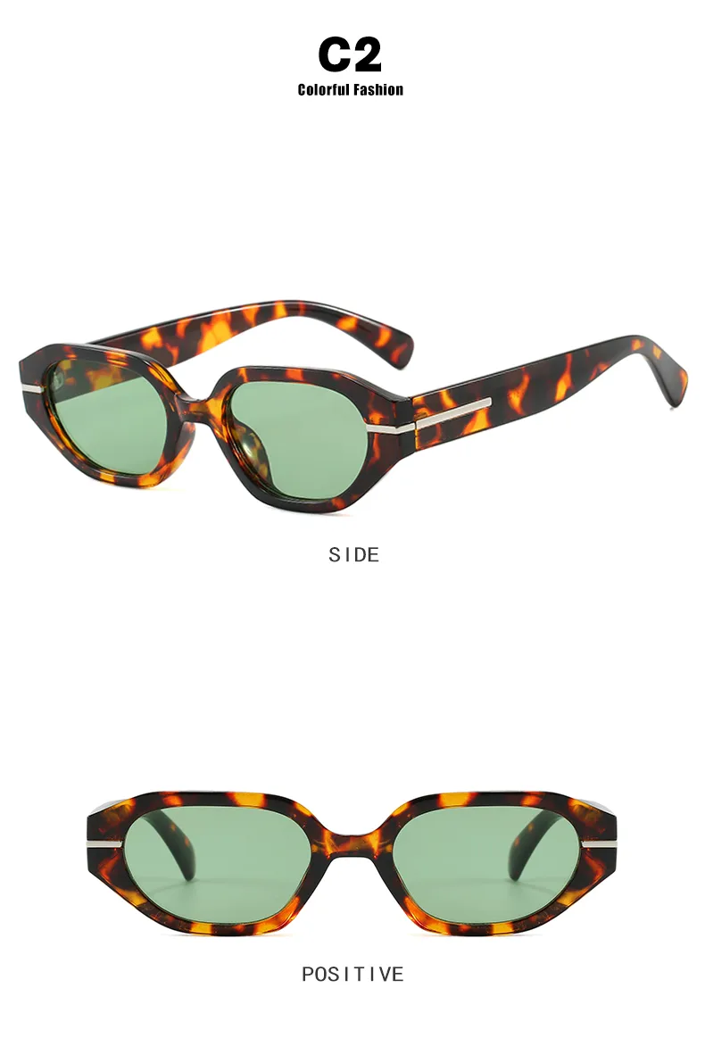 Casual Classical Novelty Glasses Ac Polygon Full Frame Glasses display picture 9