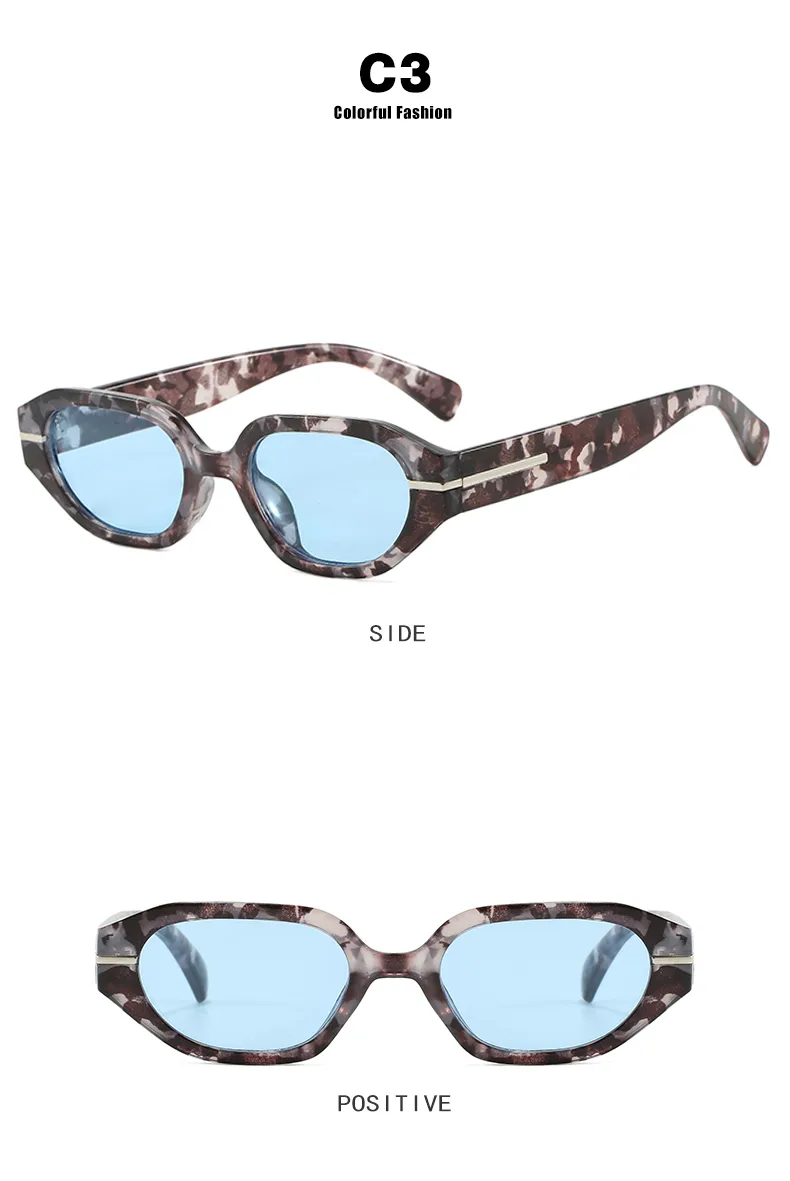 Casual Classical Novelty Glasses Ac Polygon Full Frame Glasses display picture 10