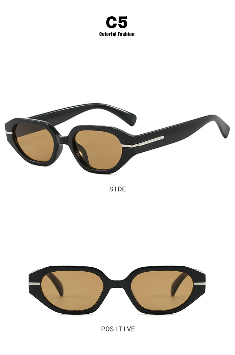 Casual Classical Novelty Glasses Ac Polygon Full Frame Glasses display picture 12