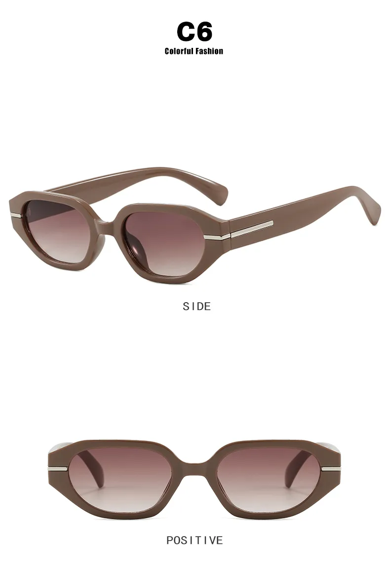 Casual Classical Novelty Glasses Ac Polygon Full Frame Glasses display picture 13