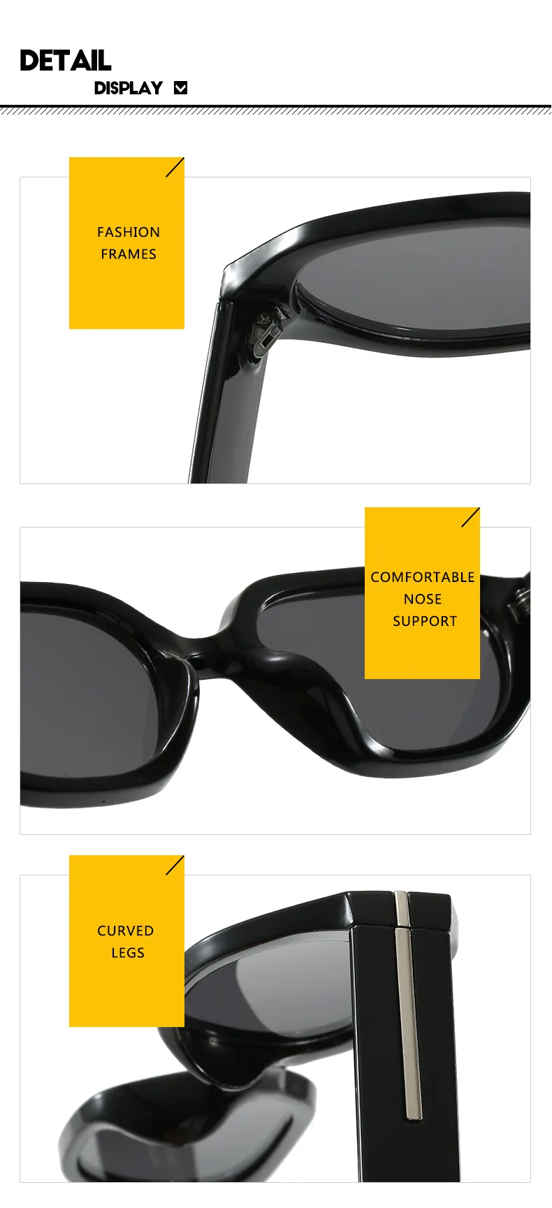 Casual Classical Novelty Glasses Ac Polygon Full Frame Glasses display picture 17
