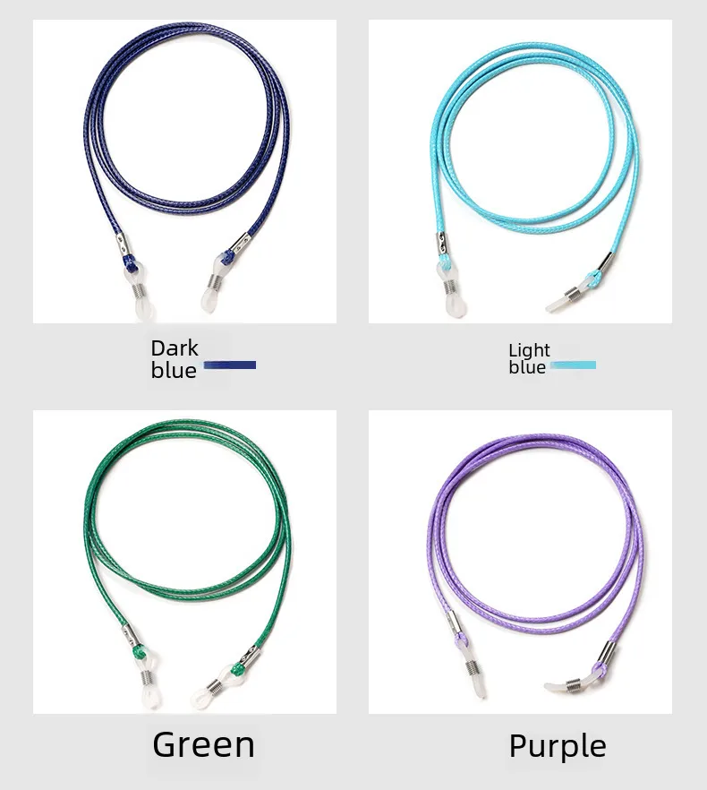 Korean Fashion Wax Line Glasses Rope Hanging Neck Glasses Chain Sunglasses Non-slip Lanyard Simple Children's Sunglasses Anti-drop Rope display picture 8
