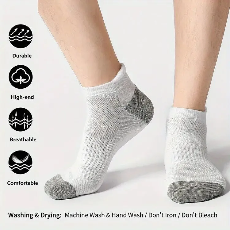 Spring And Summer Mesh Breathable Basketball Sports Socks Men And Women A Variety Of Short Tube Boat Socks Plus Size Socks Wholesale display picture 13