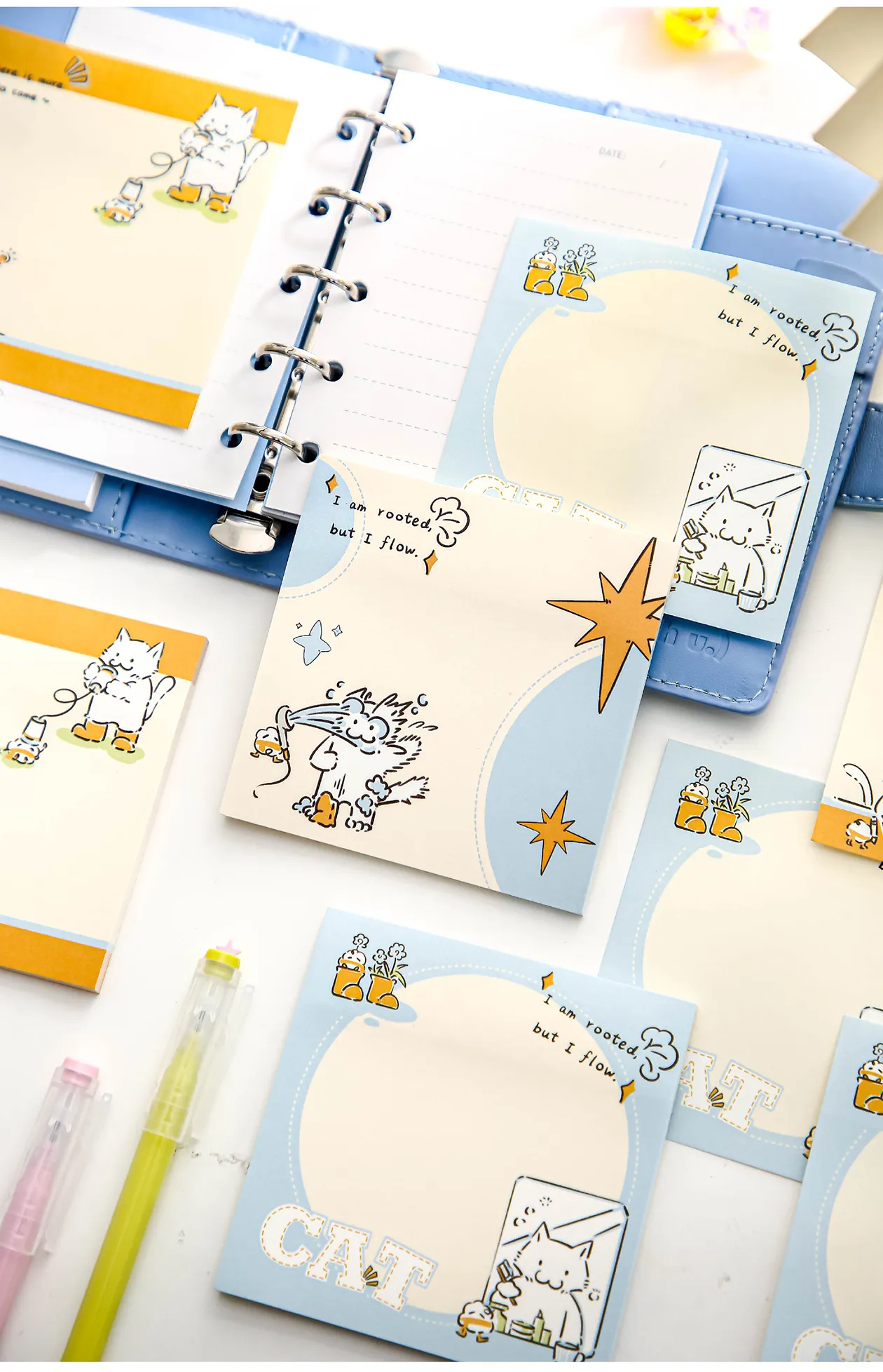 1 Piece Animal Cartoon Cat Class Learning School Paper Cartoon Style Cute Preppy Style Sticky Note display picture 5