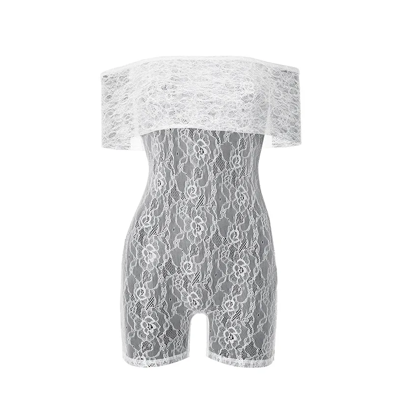 Women's Holiday Tea Party Sexy Streetwear Solid Color Shorts Rompers display picture 15