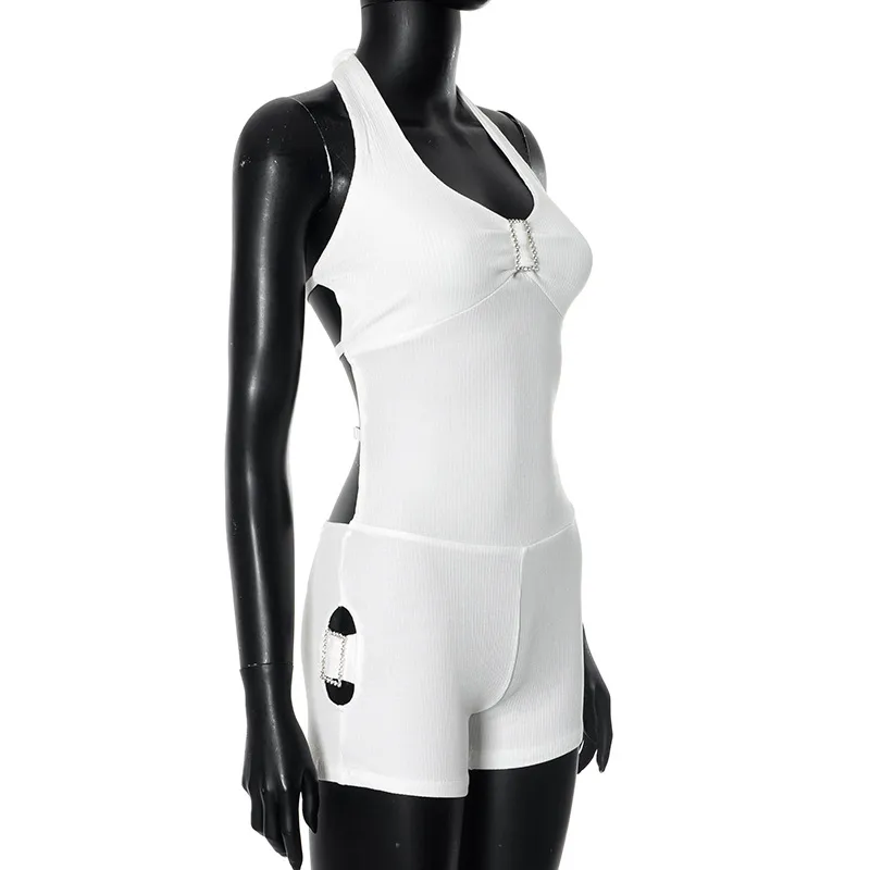 Women's Daily Sexy Solid Color Shorts Rompers display picture 27