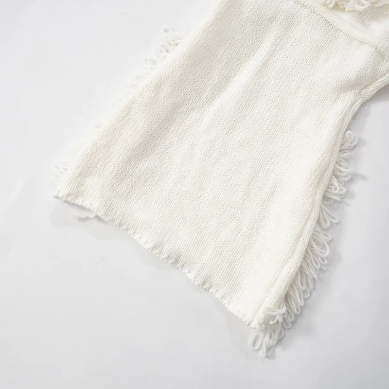 Women's Hip Skirt Fringe Dress Elegant Classic Style Halter Neck Tassel Sleeveless Solid Color Above Knee Casual Daily display picture 13