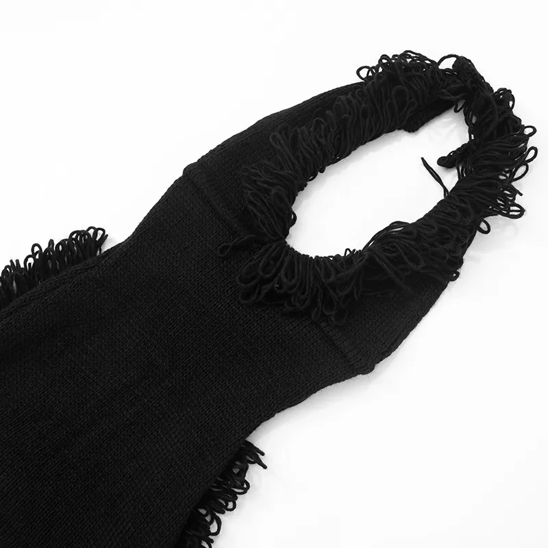 Women's Hip Skirt Fringe Dress Elegant Classic Style Halter Neck Tassel Sleeveless Solid Color Above Knee Casual Daily display picture 22