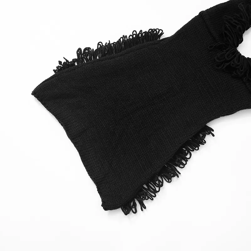 Women's Hip Skirt Fringe Dress Elegant Classic Style Halter Neck Tassel Sleeveless Solid Color Above Knee Casual Daily display picture 24