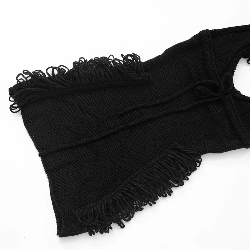 Women's Hip Skirt Fringe Dress Elegant Classic Style Halter Neck Tassel Sleeveless Solid Color Above Knee Casual Daily display picture 27