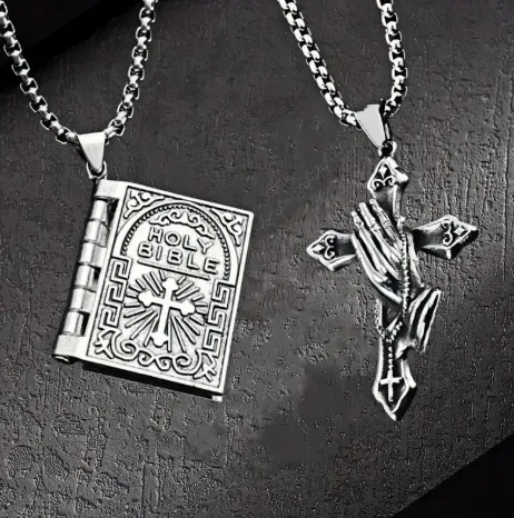 Basic Jesus Titanium Steel Men's Pendant Necklace display picture 1