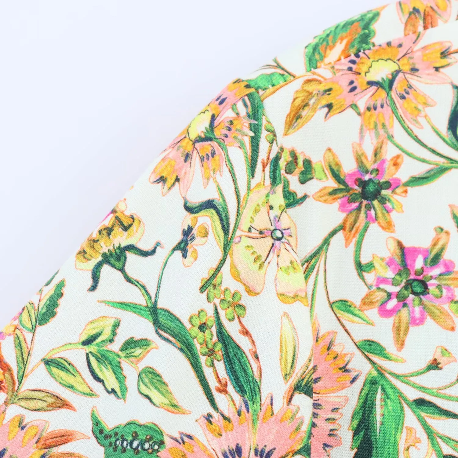 Women's Floral Dress Elegant V Neck Nine Points Sleeve Ditsy Floral Maxi Long Dress Holiday Travel Daily display picture 5
