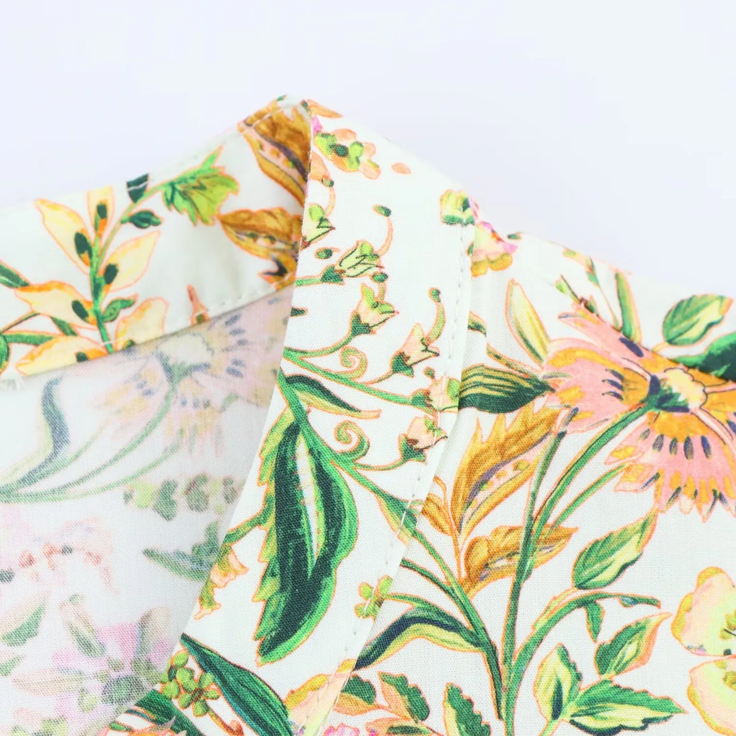 Women's Floral Dress Elegant V Neck Nine Points Sleeve Ditsy Floral Maxi Long Dress Holiday Travel Daily display picture 6