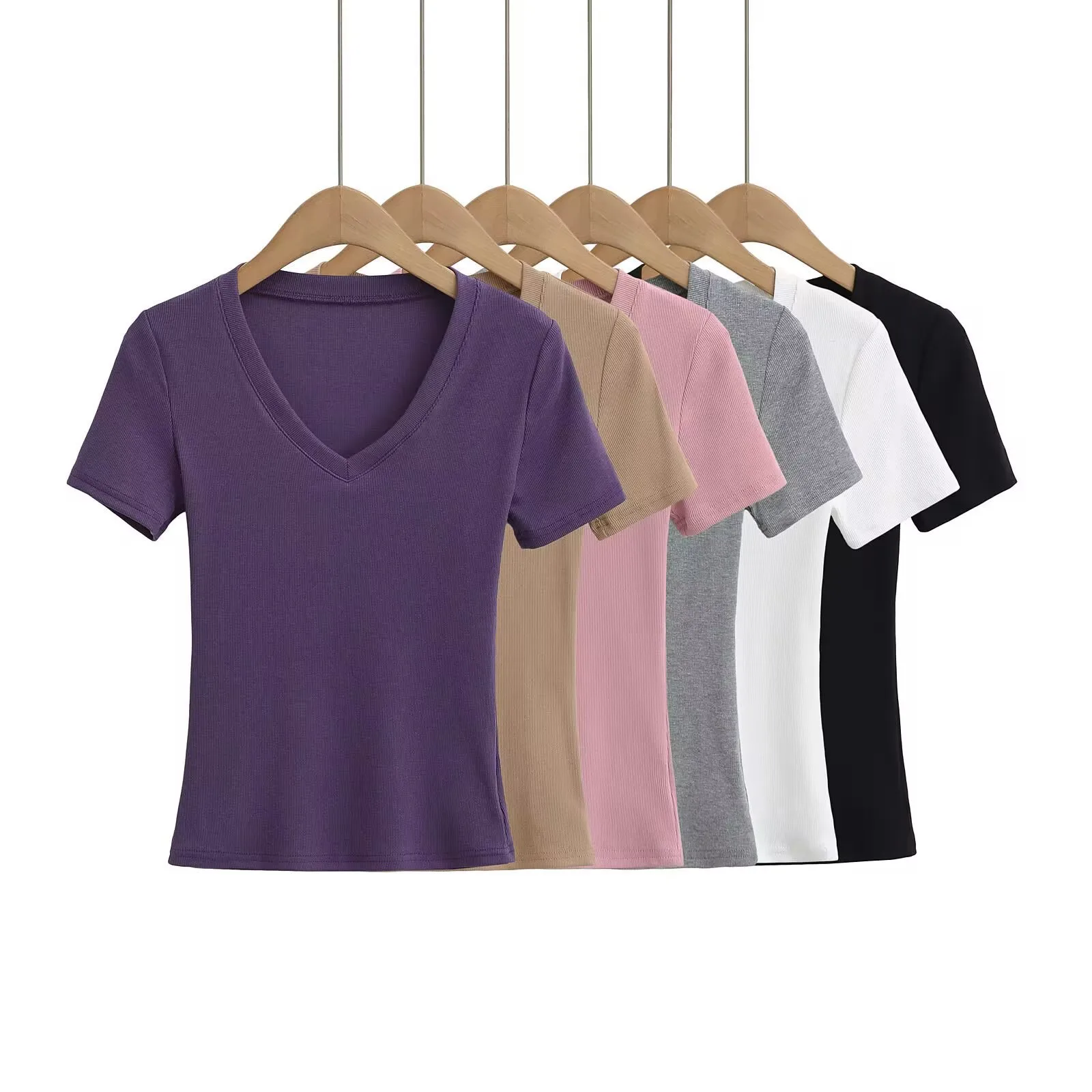 Women's T-shirt Short Sleeve T-Shirts Casual Solid Color display picture 1