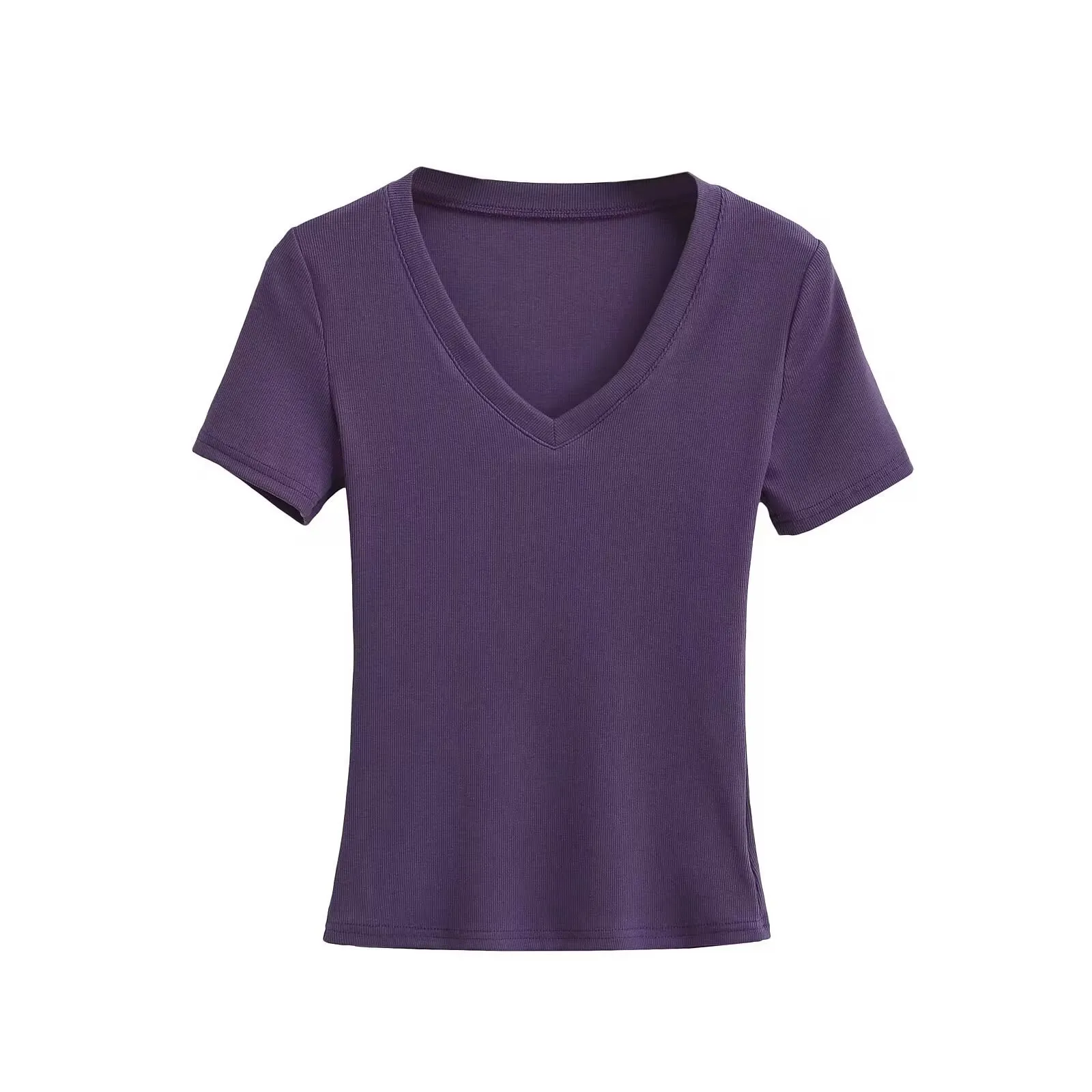 Women's T-shirt Short Sleeve T-Shirts Casual Solid Color display picture 7