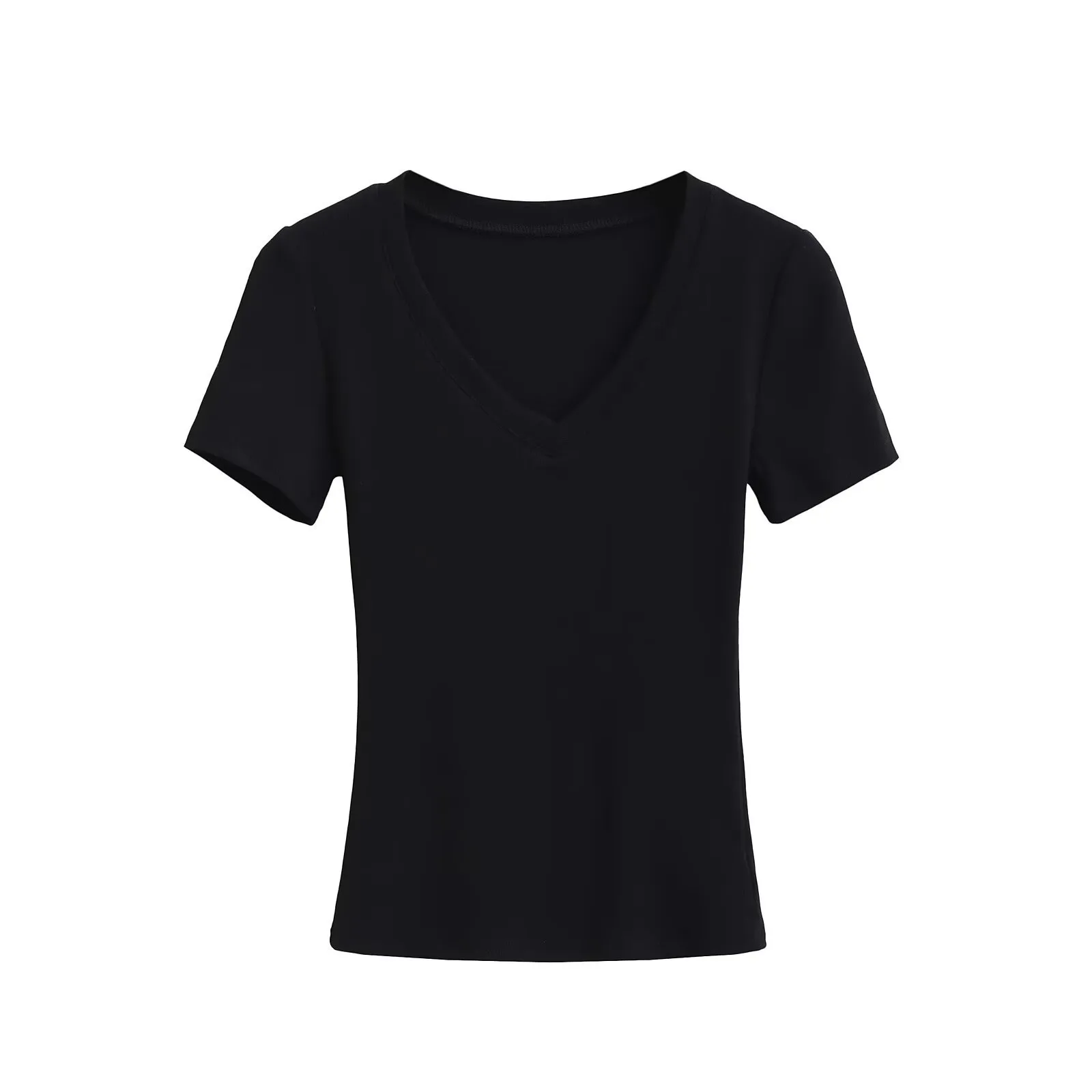 Women's T-shirt Short Sleeve T-Shirts Casual Solid Color display picture 5