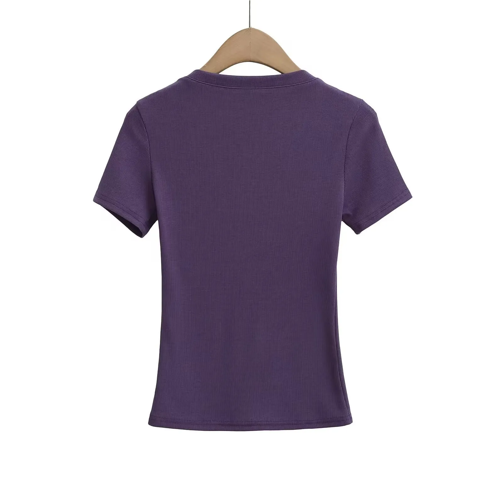 Women's T-shirt Short Sleeve T-Shirts Casual Solid Color display picture 16