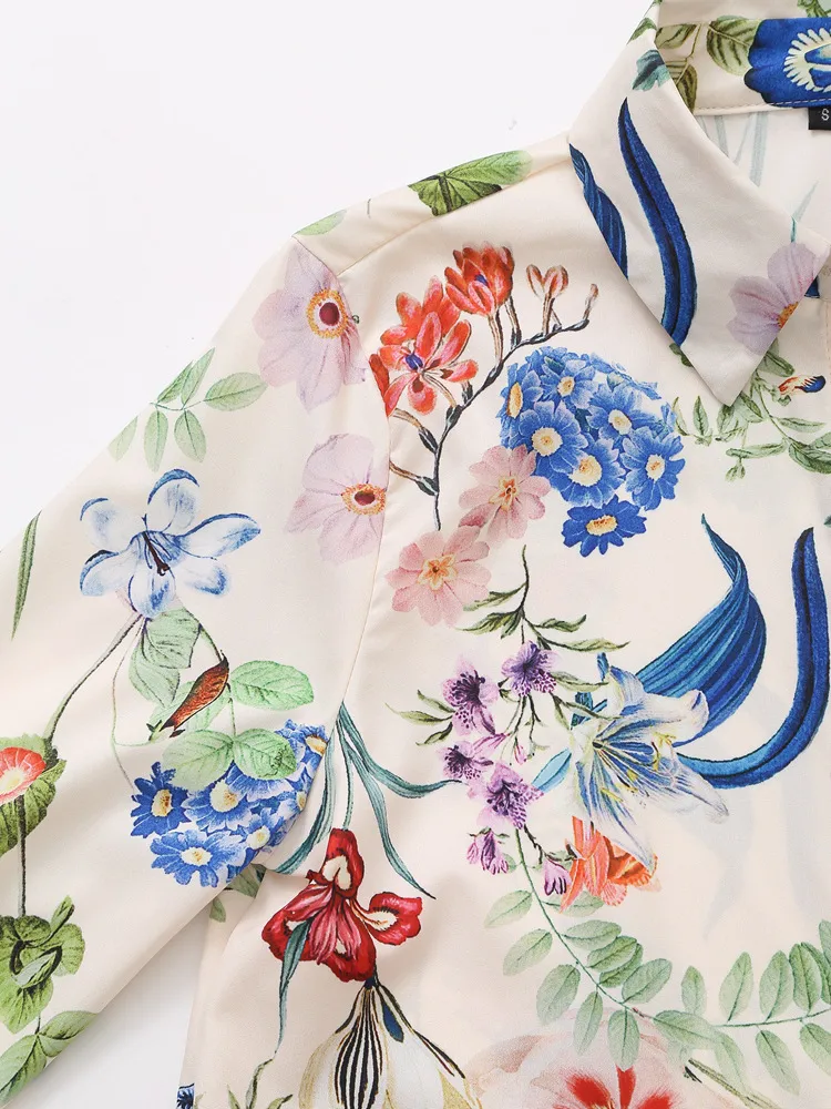 Women's Blouse Long Sleeve Blouses Elegant Flower display picture 5