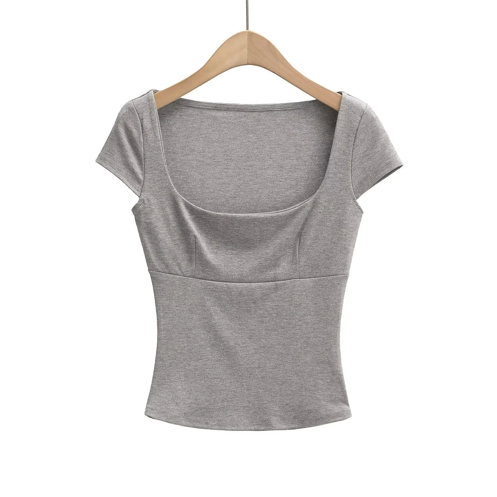 Women's T-shirt Short Sleeve T-Shirts Streetwear Solid Color display picture 2