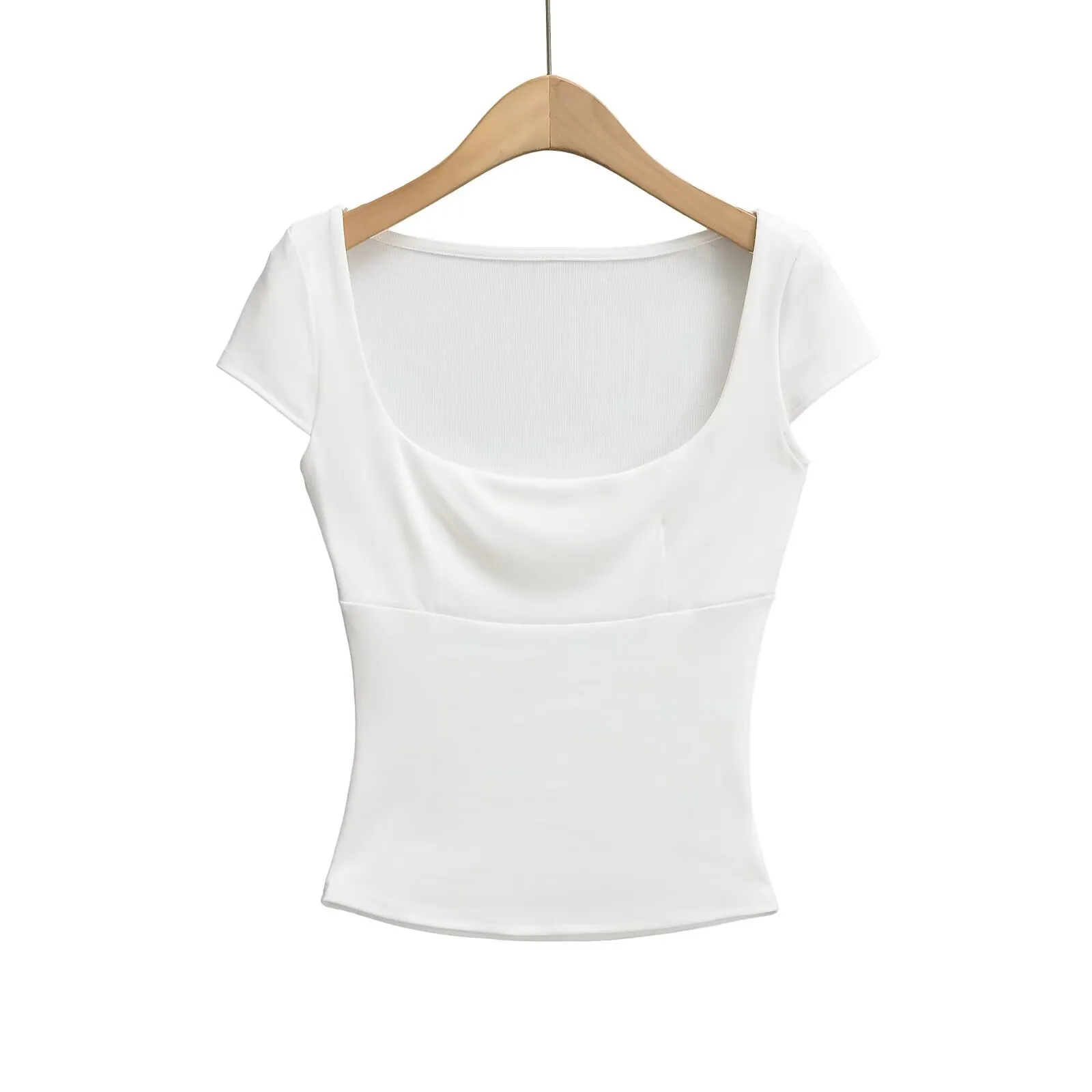 Women's T-shirt Short Sleeve T-Shirts Streetwear Solid Color display picture 3