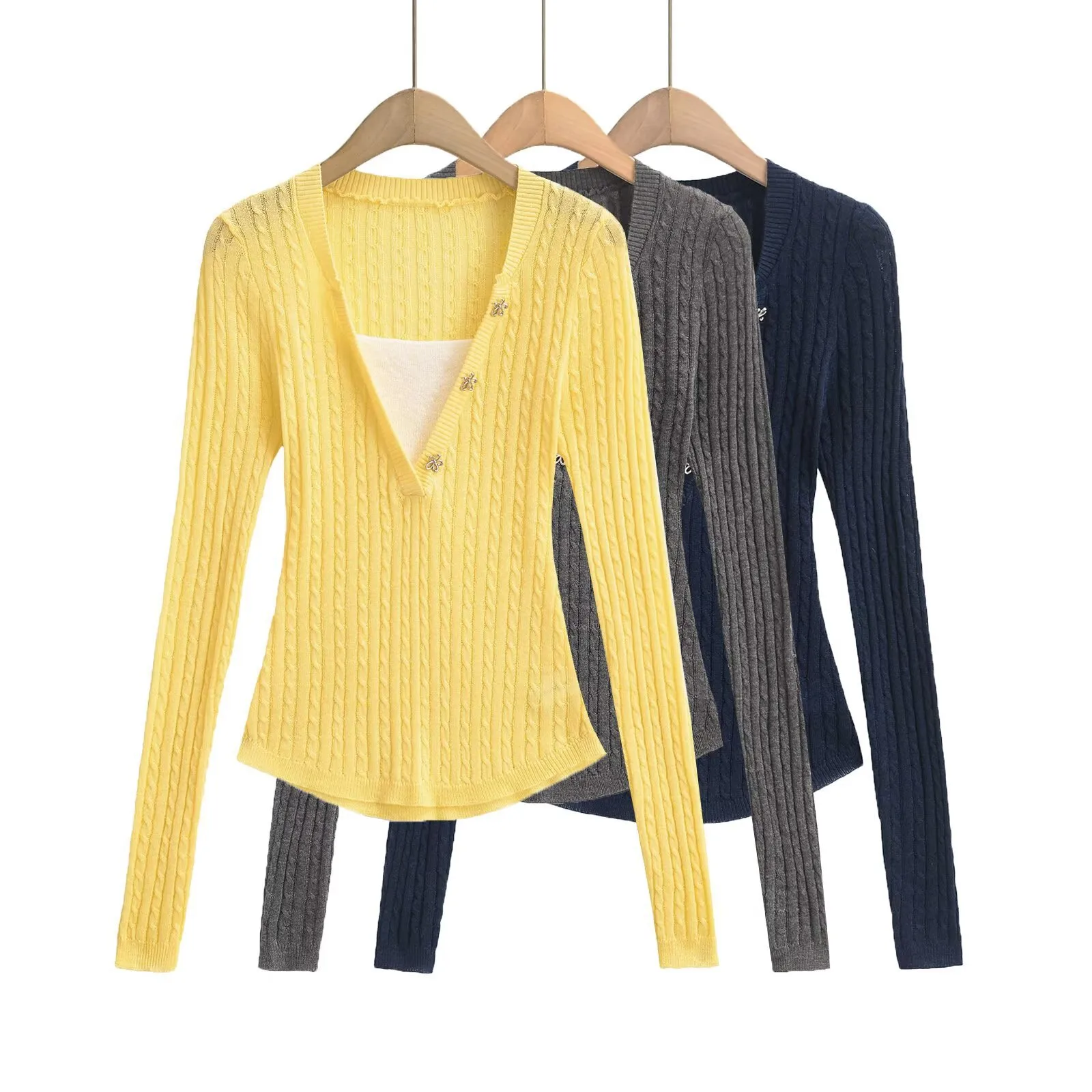 Women's Sweater Long Sleeve Sweaters & Cardigans Elegant Solid Color display picture 1
