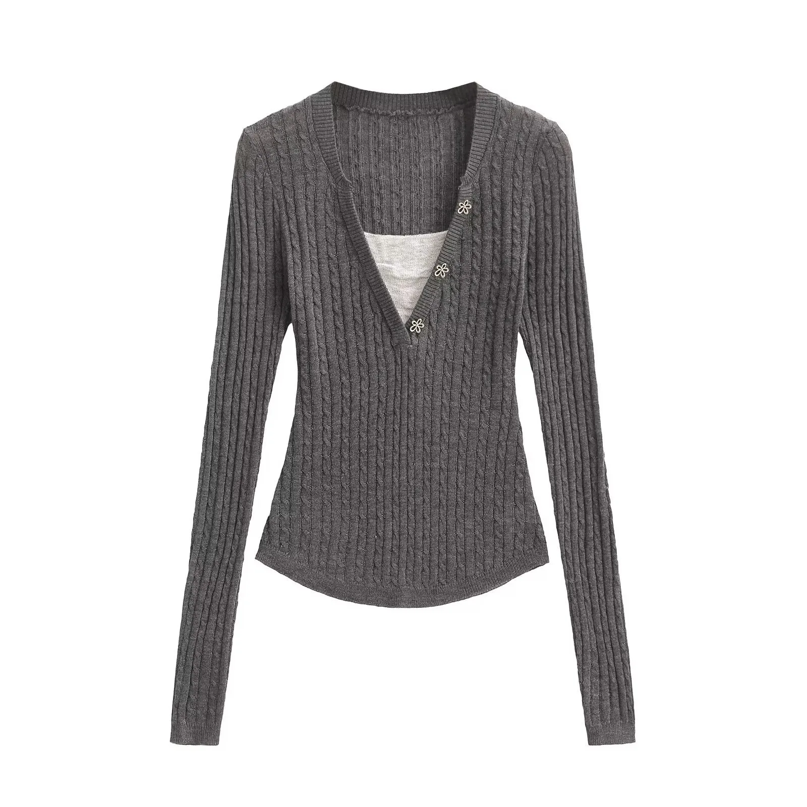 Women's Sweater Long Sleeve Sweaters & Cardigans Elegant Solid Color display picture 3