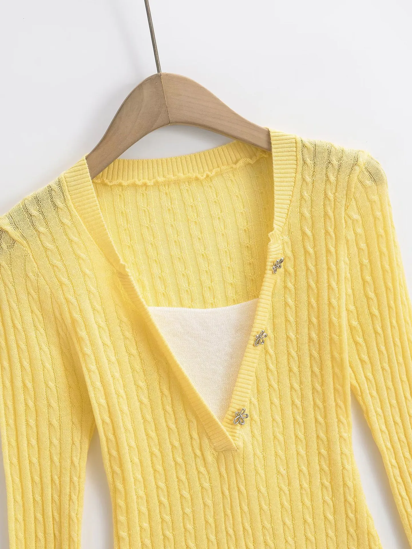 Women's Sweater Long Sleeve Sweaters & Cardigans Elegant Solid Color display picture 6