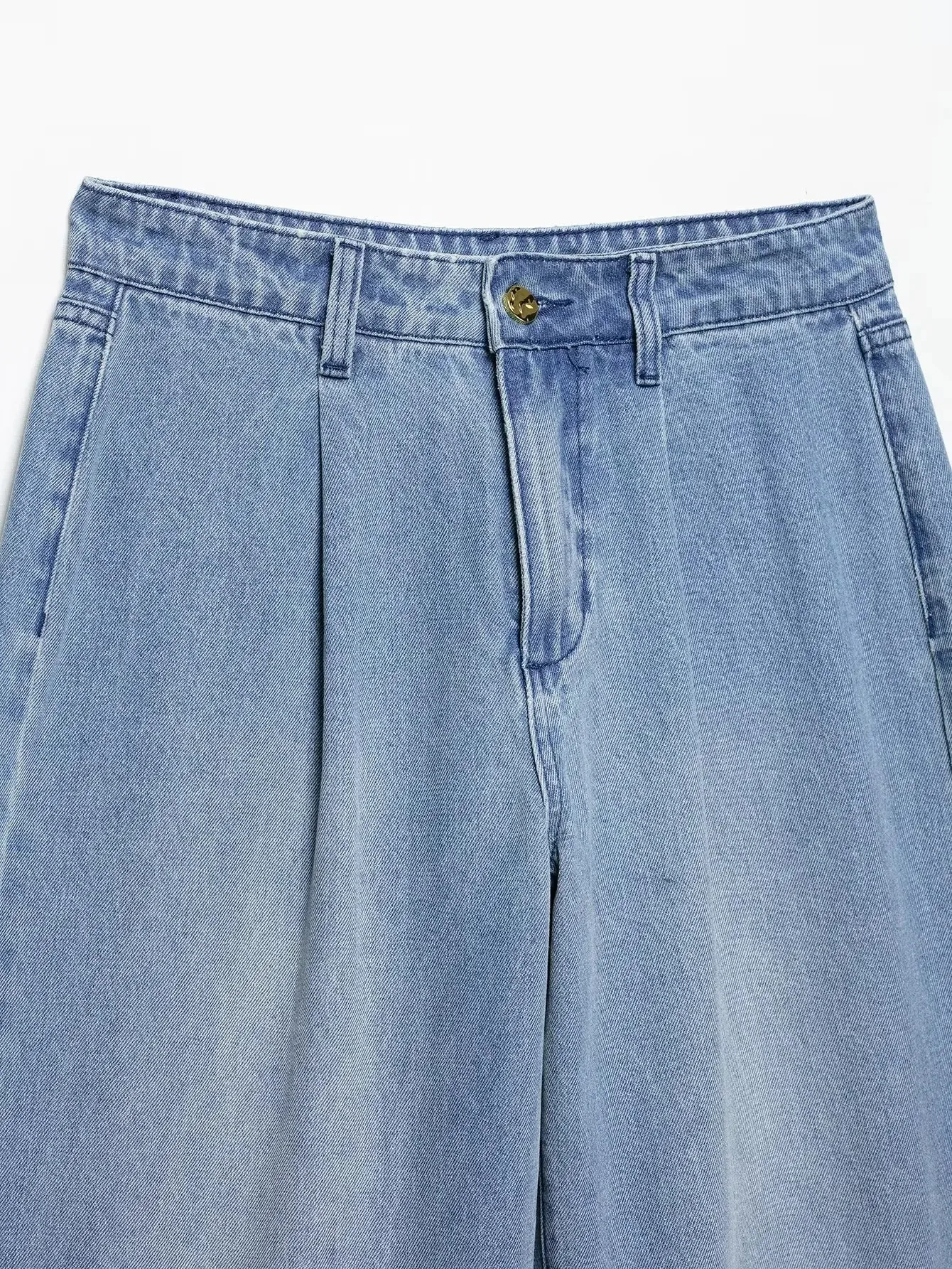 Weekend Women's Vacation Streetwear Solid Color Cotton Polyester Denim Pant Co-ord Set Shorts Sets display picture 11