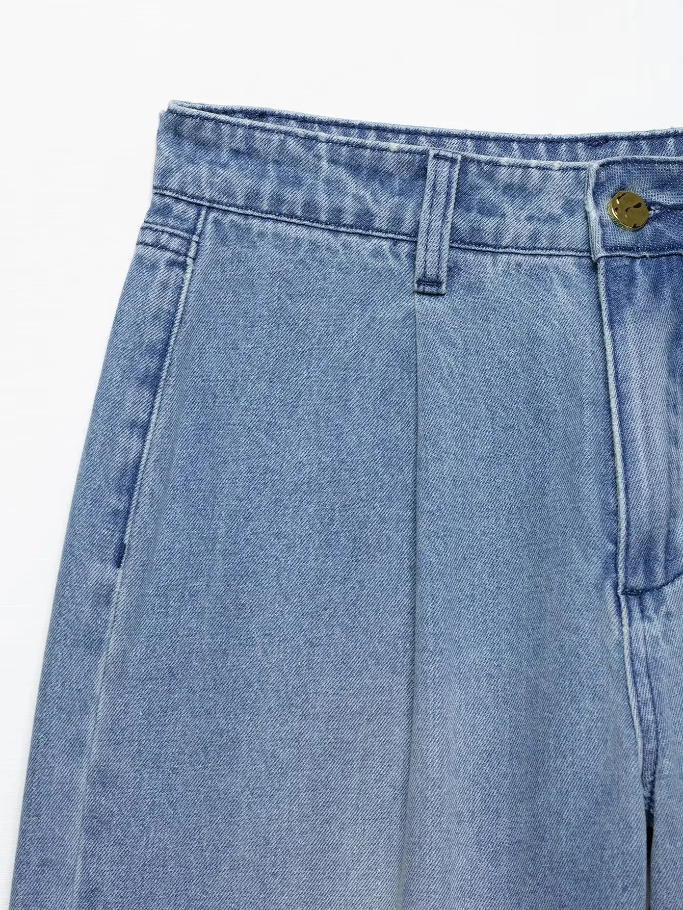 Weekend Women's Vacation Streetwear Solid Color Cotton Polyester Denim Pant Co-ord Set Shorts Sets display picture 12