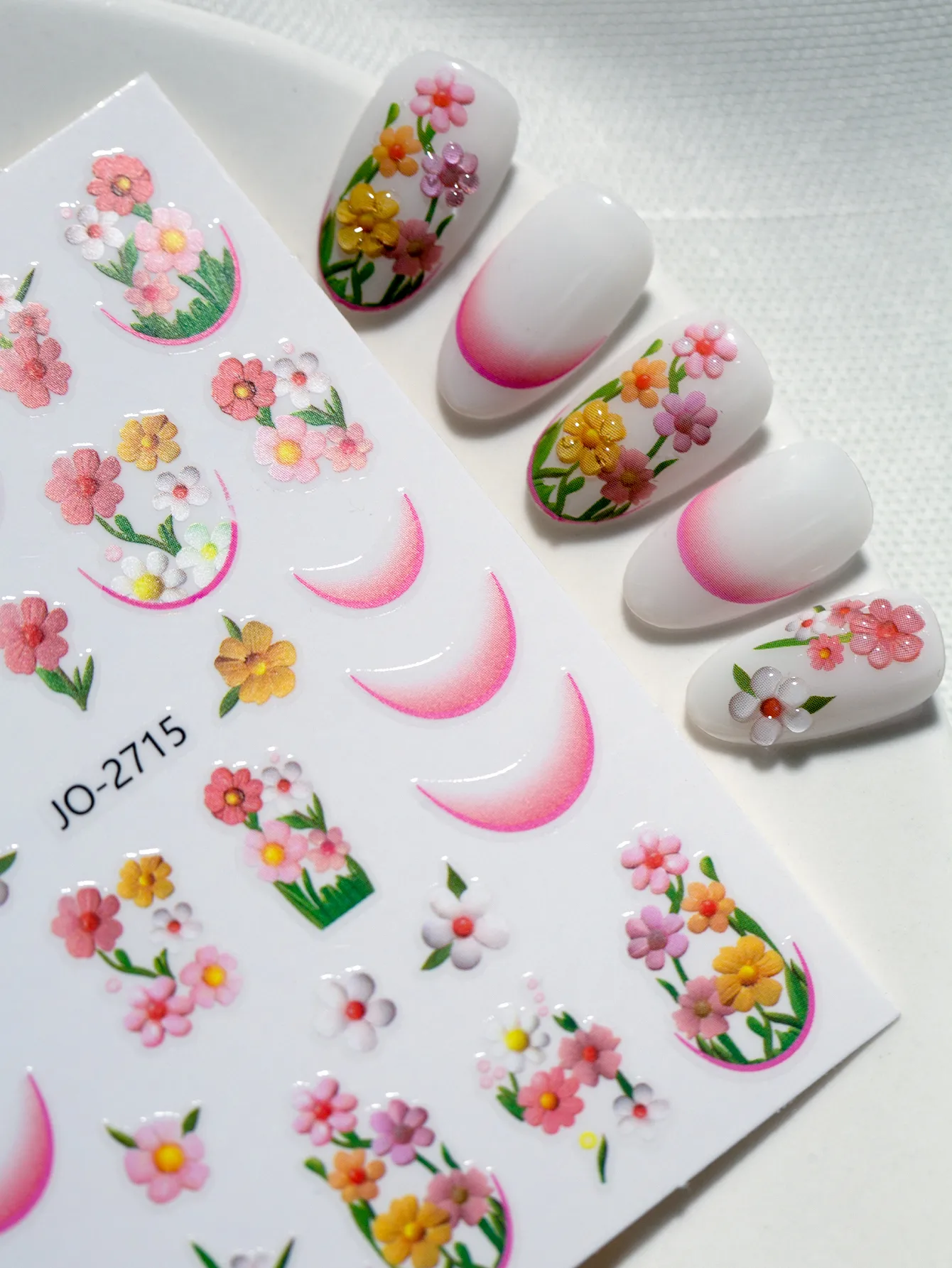 IG Style Cartoon Style Cute Flower Nail Stickers Nail Decoration Accessories display picture 6