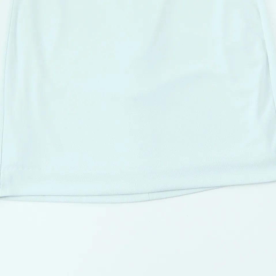 Women's A- Line Skirt Sexy Round Neck Long Sleeve Solid Color Above Knee Holiday Daily Selfie display picture 5